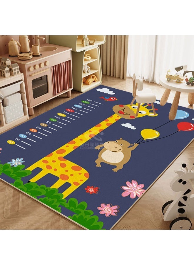 Hopscotch طفل سجاد لغرفة اللعب، غرفة اللعب التعليمية للأطفال سجاد ديكور غير انزلاق أرضية لعب حصيرة لغرفة النوم، الحضانة، الفصل الدراسي، هدية قوية للبنات والفتيان - Image 3